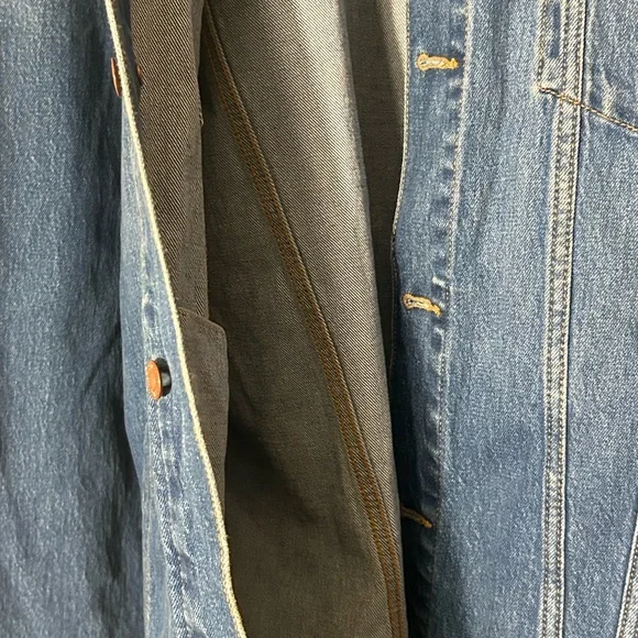 PINK Victoria's Secret Oversized Jean Jacket Sz. M - Picture 9 of 10